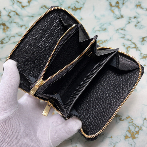 美品 ファイヤーバード シールスキン 財布 ラウンドジップ ブラック シールスキン（海豹革：ブラック） firebird【Calm compact】ラウンド