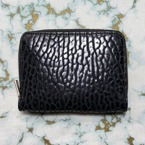 シールスキン（海豹革：ブラック） firebird【Calm compact】ラウンド