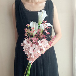 大きなミモザとスターチスのリース ミモザ スターチス リース