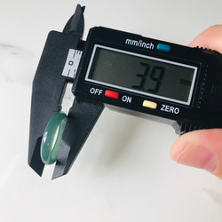 [R28-037］ ジェイド　JADE ヒスイ　本翡翠　くりぬき　リング　天然石　一点物　グアテマラ産　13号　指輪 8枚目の画像