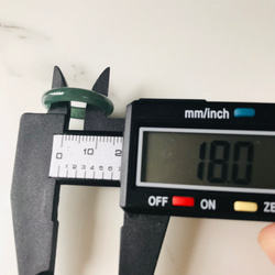 [R28-037］ ジェイド　JADE ヒスイ　本翡翠　くりぬき　リング　天然石　一点物　グアテマラ産　13号　指輪 9枚目の画像