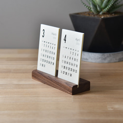 卓上カレンダー 2ヶ月タイプ 2026年版・木製卓上カレンダー 11枚目の画像