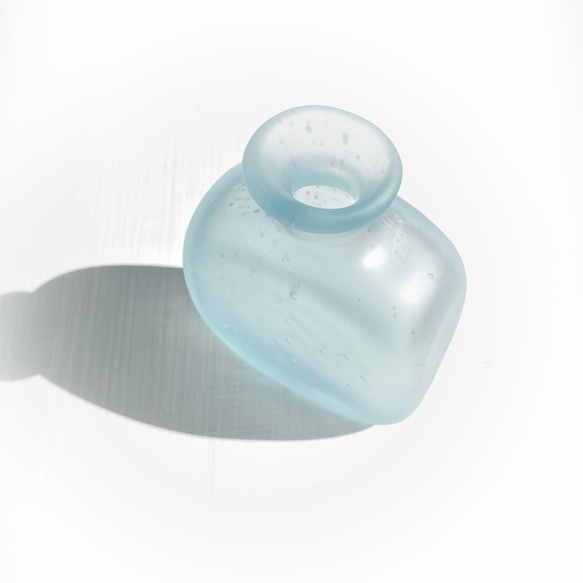 ブリキ色のボトル/フロスト (一点物)☆ご注文前に在庫があるかメッセージでお尋ねください 3枚目の画像