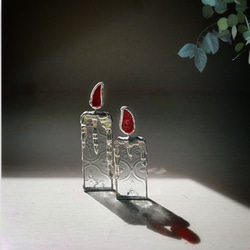 サンキャッチャー♡ハンドメイド「赤いお花のサンキャッチャー♥」 サンキャッチャー♡ハンドメイド「赤いお花のサンキャッチャー♥」