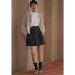 しなやかなニットパーカー。ふんわりとした着やせシルエットで、温もりとスタイルを両立。フード付きニットジャケット#780 16枚目の画像