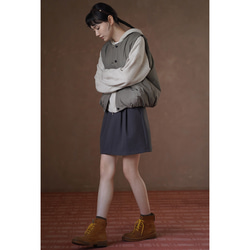 しなやかなニットパーカー。ふんわりとした着やせシルエットで、温もりとスタイルを両立。フード付きニットジャケット#780 11枚目の画像