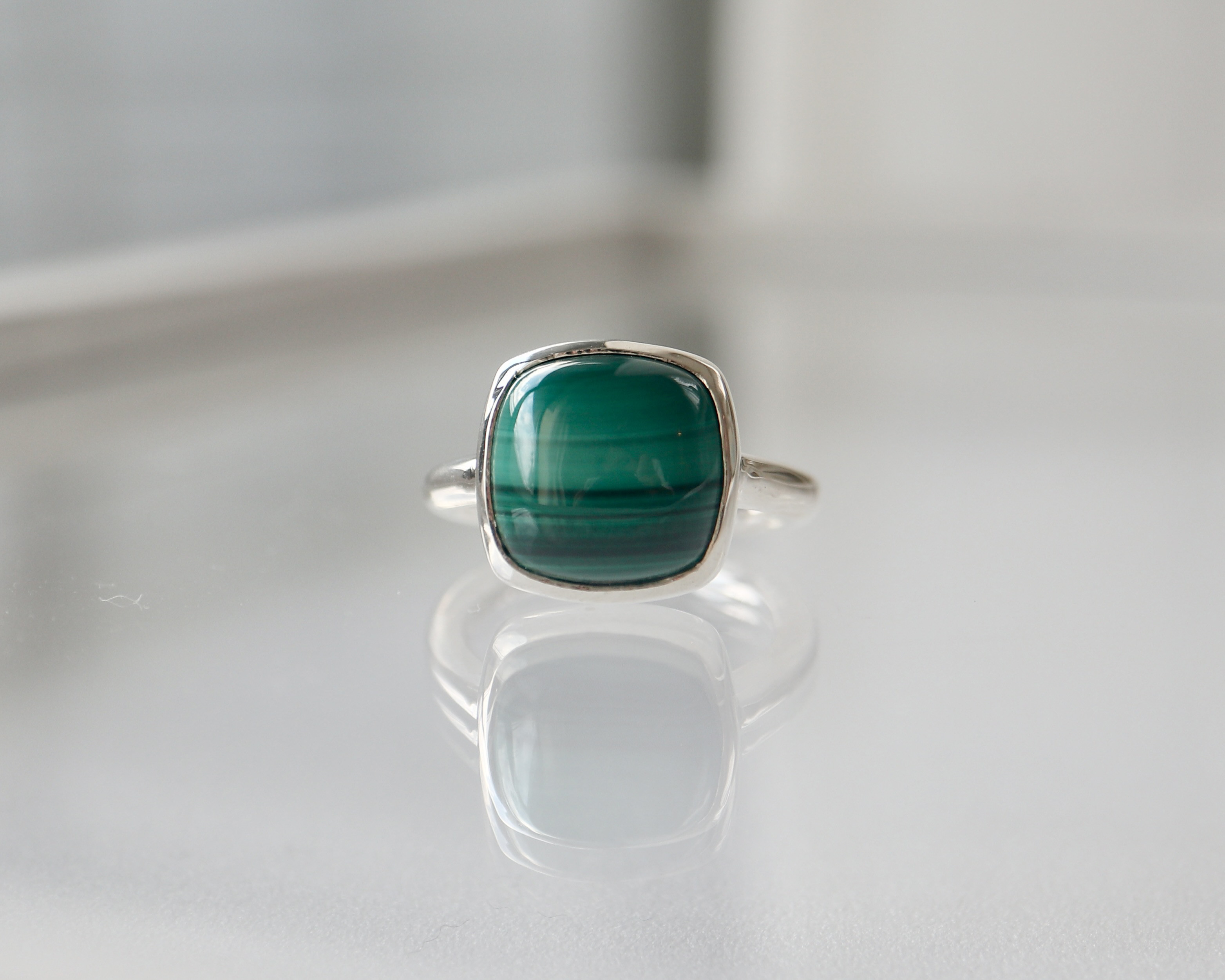 [孔雀石のring]creema限定