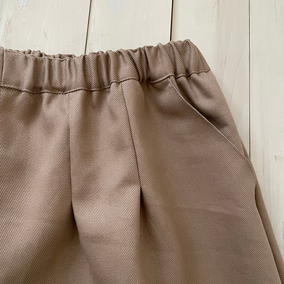 □再販★毎年大人気❗️秋冬用カツラギ生地カフスバルーンパンツ　5色★丈調節可能　受注製作　楽ちんパンツウエストゴム 6枚目の画像