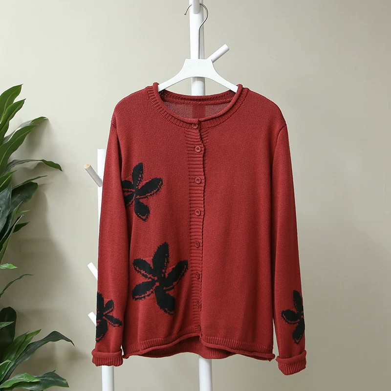 【秋冬の新作】ニットカーディガン セータージャケット ゆったり トップス レディース  春 秋 冬 メリクリスマス