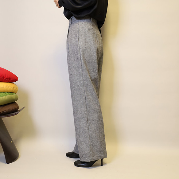 今なら即納♪お得♪斜文織りセットアップ普段〜式にもフォーマル卒業・入学式 スーツ ショートジャケット+ロングパンツ 14枚目の画像