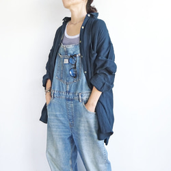 ガーゼオーバーシルエットシャツ（サンドカーキ） 14枚目の画像