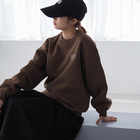 【選べる4色】ステッチ ロゴスウェット CBC 15枚目の画像