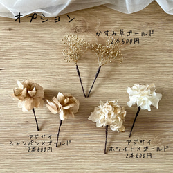 〈送料無料〉⌘パール付⌘ピーチバーガンディ⌘カラーリリィと胡蝶蘭の髪飾り 結婚式 成人式 卒業式 和装 6枚目の画像