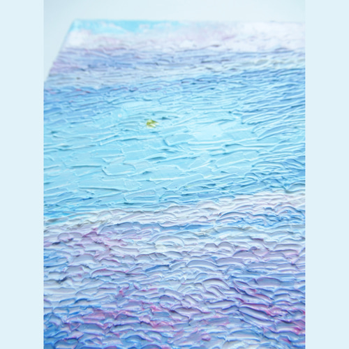 送料無料][匿名配送]一点もの 空 星 夕焼け 油絵 油彩 絵 絵画 南雲も