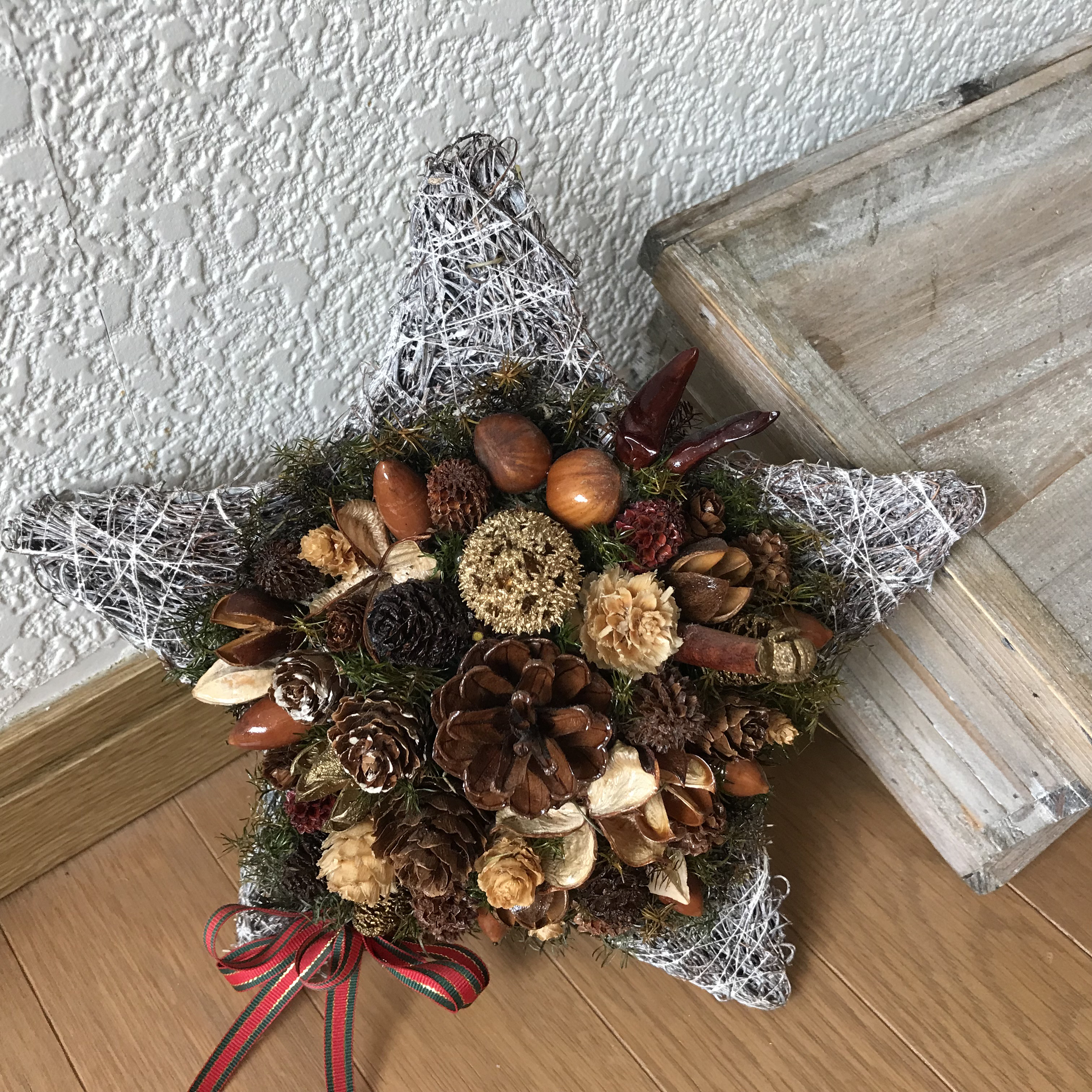 《再販》北欧の森のシックでアンティークなクリスマス＊スターリース（残すところ3点のみ）