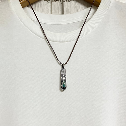 ソノラン　ターコイズ　ヴィンテージ　フェザー　シルバー　ネックレス ソノラン ターコイズ ヴィンテージコイン フェザー シルバー