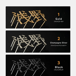 表札 ステンレス 切り文字 おしゃれ 一文字の金額 H50mm 戸建て表札 番地 k015 9枚目の画像