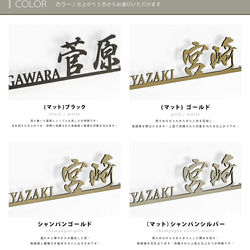 表札 ステンレス 戸建て アイアン調 漢字＋英字の組み合わせ表札 一軒家用 オシャレ玄関 k0017 5枚目の画像
