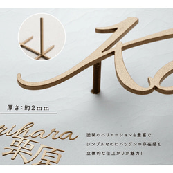 表札 おしゃれ 戸建て ステンレス 玄関 アイアン 切り文字 漢字 ホームサイン k0018 5枚目の画像