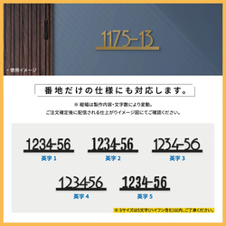 表札 おしゃれ 戸建 ローマ字 戸建て 漢字アルファベット スタイリッシュ 切り文字 k019 10枚目の画像
