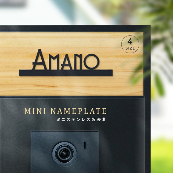 表札 おしゃれ 戸建 ローマ字 戸建て 漢字アルファベット スタイリッシュ 切り文字 k019 1枚目の画像