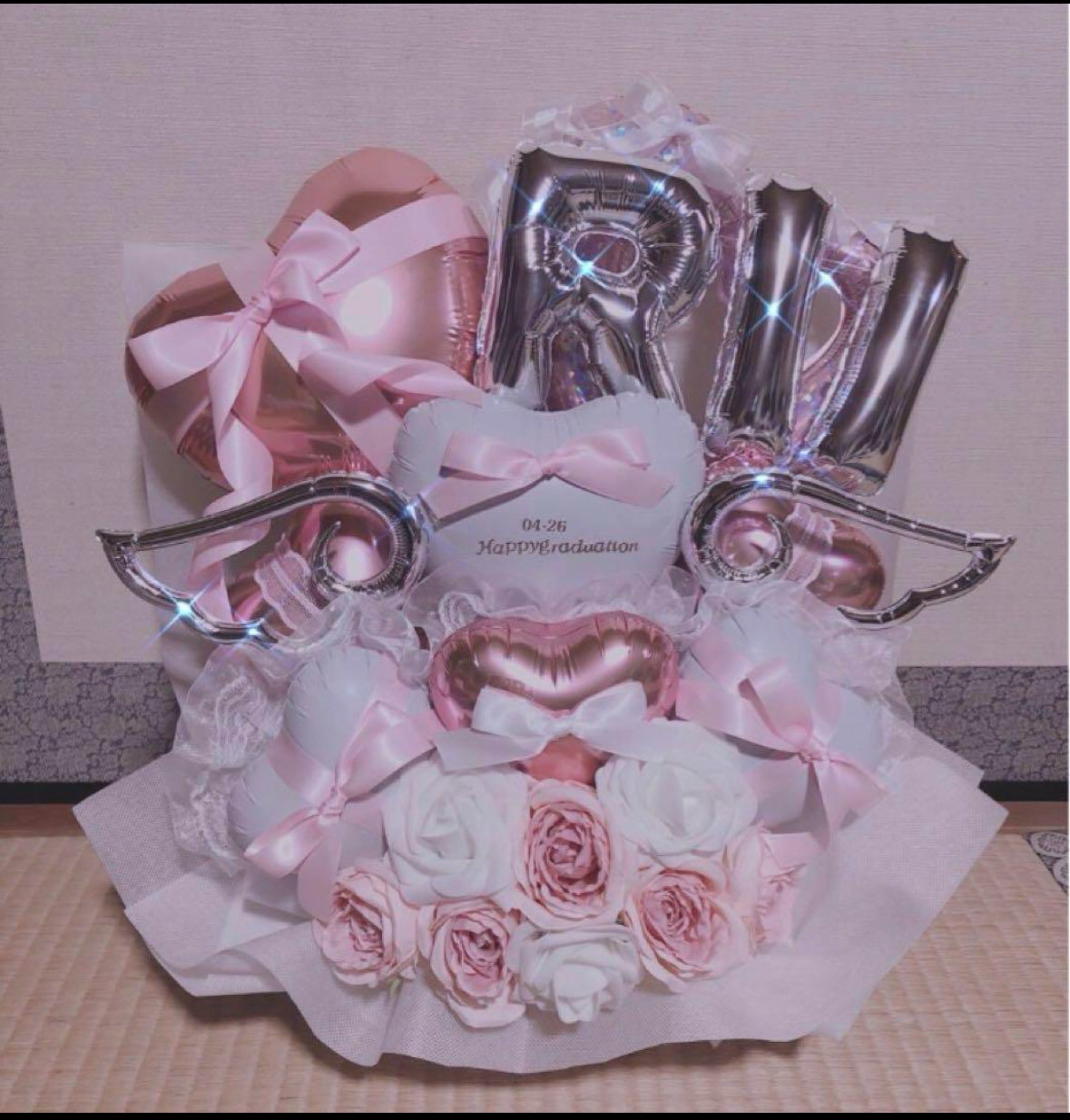 バルーンギフト　フラスタ　卓フラ　生誕祭　推し活　バルーンアレンジ  成人式　卒業