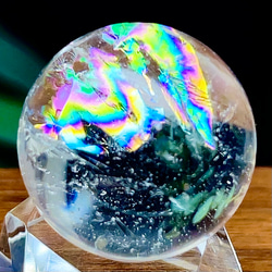 スモーキークォーツ 水晶 丸玉 アイリスクォーツ スフィア 【超美品