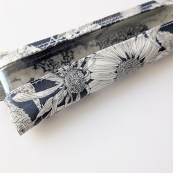 ペンケース小　メガネケース　クリアポーチ　スイムダンクレア　リバティ　ラミネート　♡向日葵、ゼニアオイ、アンゼリカ　他 5枚目の画像