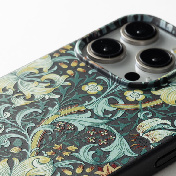 Jubilee ウイリアムモリス柄 MagSafe対応 エコスマホケースカバー jbcasePbatMAG-MO02-B 9枚目の画像