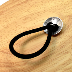 桜の花びら 円形 シルバーヘアゴム 一点物 No-07 5枚目の画像