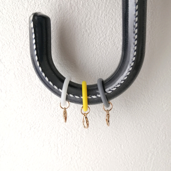 【シリコンリング】【金具付きにできます】　アンブレラマーカー　ペットボトルマーカー　マーカー　シリコンリング　傘目印　 10枚目の画像