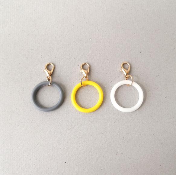 【シリコンリング】【金具付きにできます】　アンブレラマーカー　ペットボトルマーカー　マーカー　シリコンリング　傘目印　 8枚目の画像