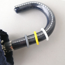 【シリコンリング】【金具付きにできます】　アンブレラマーカー　ペットボトルマーカー　マーカー　シリコンリング　傘目印　 2枚目の画像