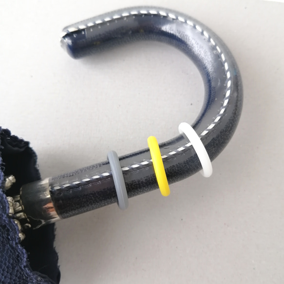 【シリコンリング】【金具付きにできます】　アンブレラマーカー　ペットボトルマーカー　マーカー　シリコンリング　傘目印　 2枚目の画像