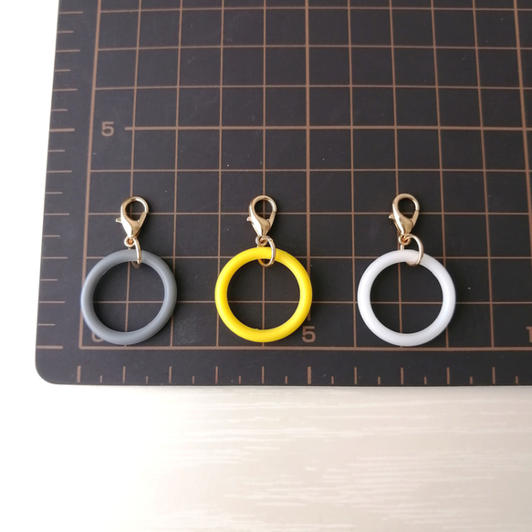 【シリコンリング】【金具付きにできます】　アンブレラマーカー　ペットボトルマーカー　マーカー　シリコンリング　傘目印　 16枚目の画像