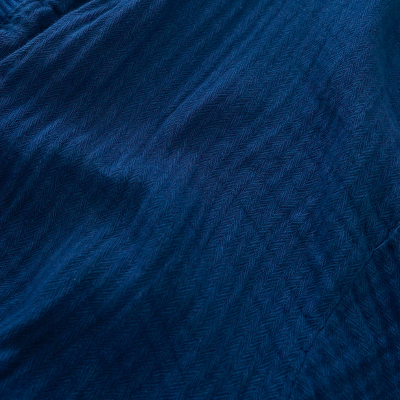 【数量限定】ポータブルカーディガン/三河木綿ヘリンボーン/選べる3カラー 19枚目の画像