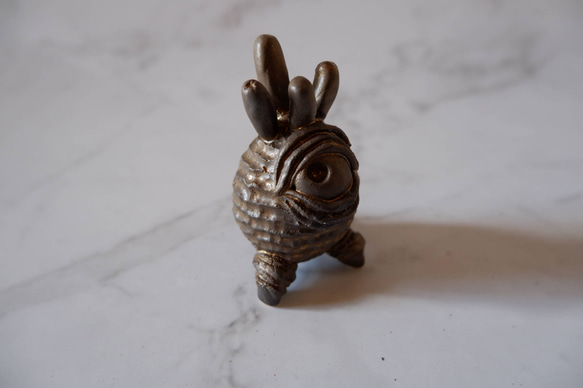 ミニ樹土鬼香立て3　塊根植物　多肉植物　盆栽　植木鉢　作家鉢　ミニチュア　沖縄 3枚目の画像