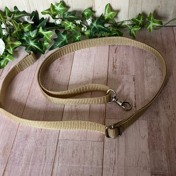 鳥獣戯画のミニトートバッグ　紺地に生成り　Ｄカン付　送料込み 6枚目の画像