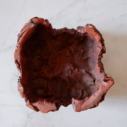 4.5号赤土裂紋四角爬虫類シェルター272　ウェット　陶器製　作家もの　沖縄 7枚目の画像