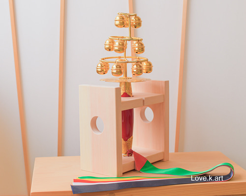 神楽鈴の台(マル穴） (受注製作品） その他インテリア雑貨 Love.K.Art