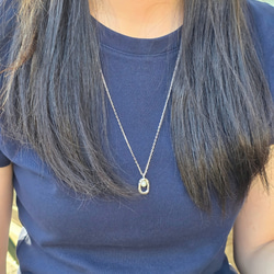 【秋冬新作】カジュアル　フォーマル　パールロングネックレス　シルバー925 7枚目の画像