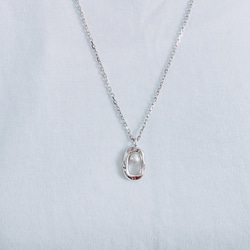 【秋冬新作】カジュアル　フォーマル　パールロングネックレス　シルバー925 6枚目の画像