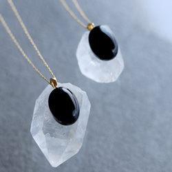 石を愉しむ漆黒のモリオンネックレス　 6枚目の画像