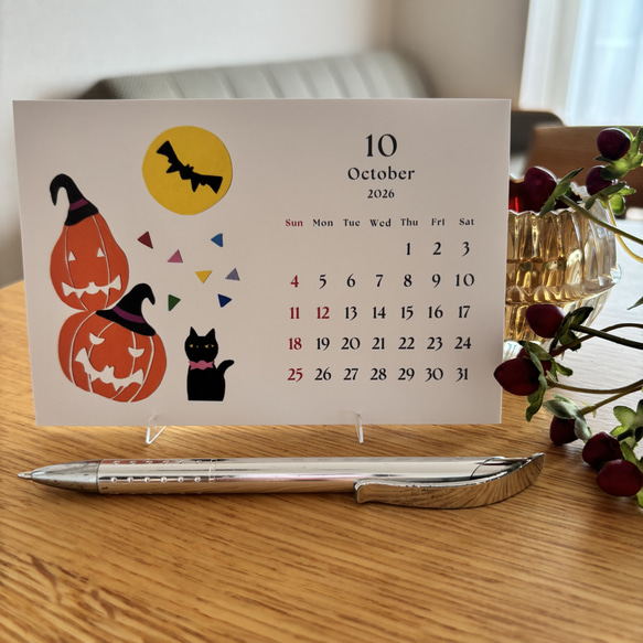 2026年 季節のイベントカレンダー（20部セット・名入れサービスあり）＊受付11/15まで 16枚目の画像