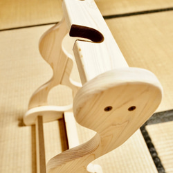 【限定１台】手作り木工　木製二胡スタンド （無塗装） ２丁掛け 9枚目の画像