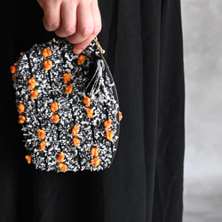 ［限定］ハロウィンパーティー尾州ツイードのラウンドポーチ 2枚目の画像