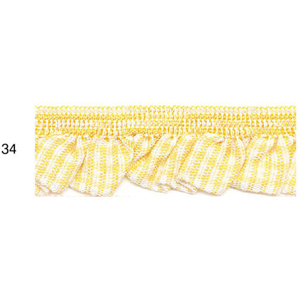 チェック・フリルリボン BEL-8621　カラー選択　1mより　 9枚目の画像