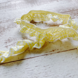 チェック・フリルリボン BEL-8621　カラー選択　1mより　 7枚目の画像