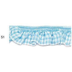 チェック・フリルリボン BEL-8621　カラー選択　1mより　 10枚目の画像