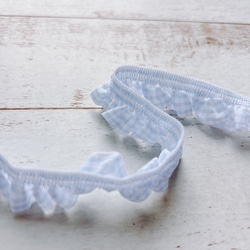 チェック・フリルリボン BEL-8621　カラー選択　1mより　 5枚目の画像